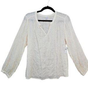 Old Navy Cream Boho Blouse